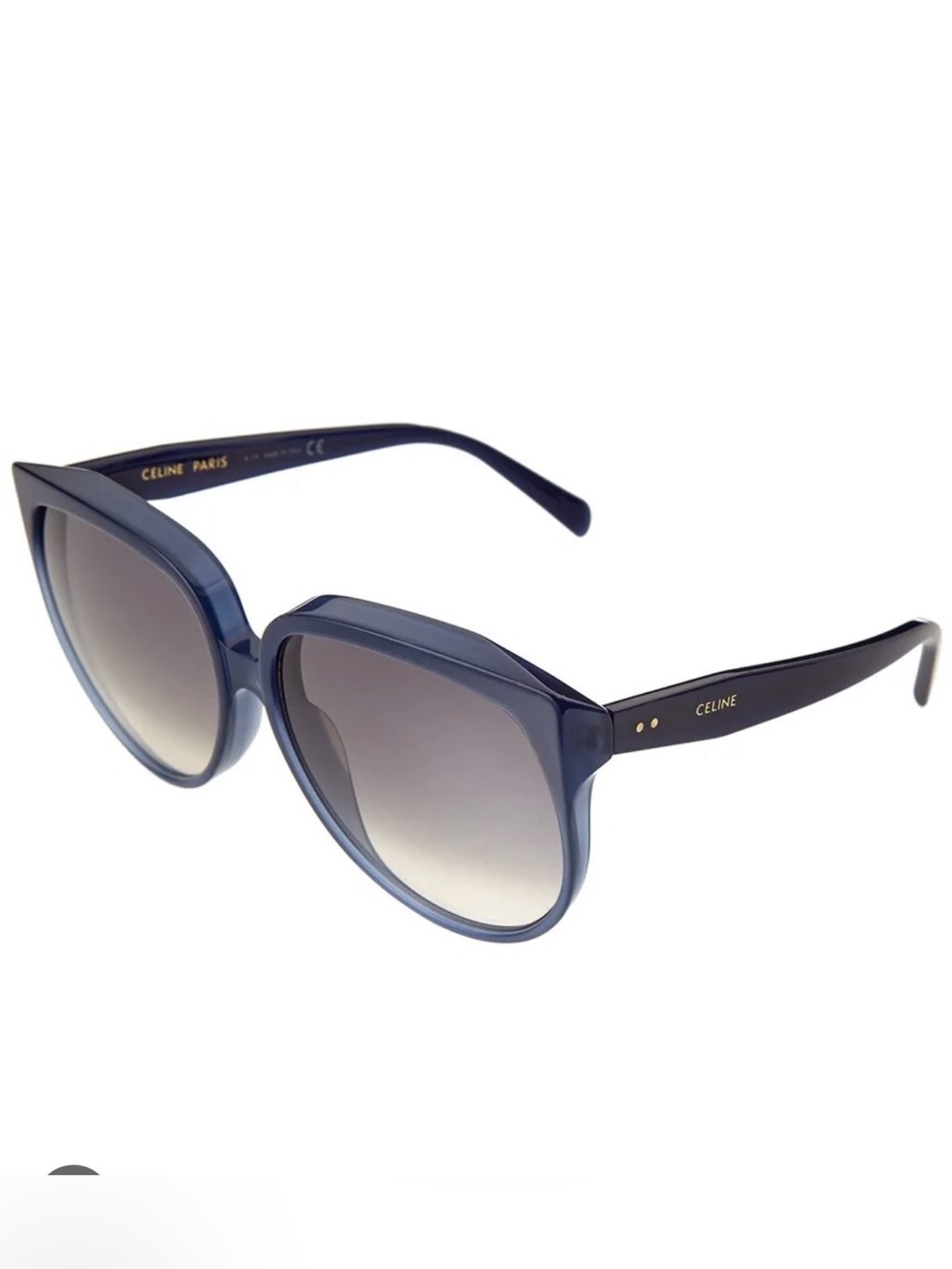 Celine Blue Gradient Oversized Cat-Eye Sunglasses